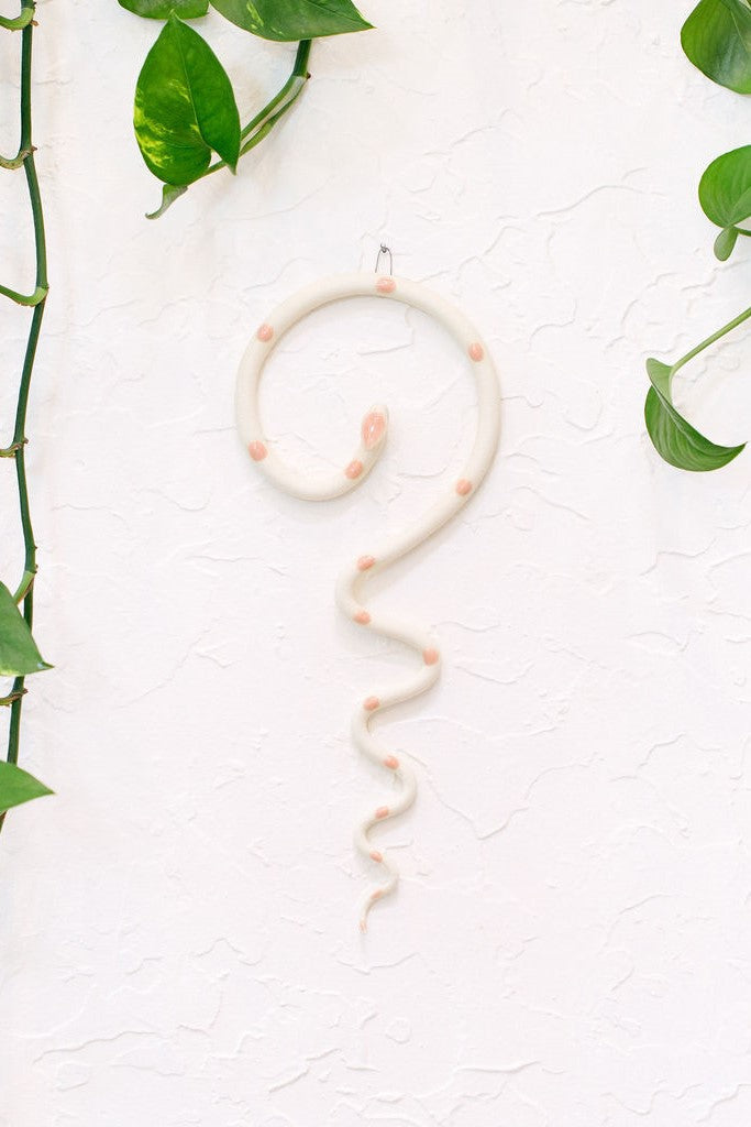Medium Ceramic Wall Snake