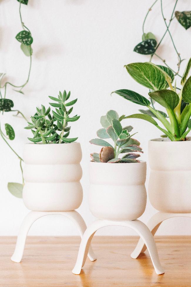 Ceramic Footed Plant Pots