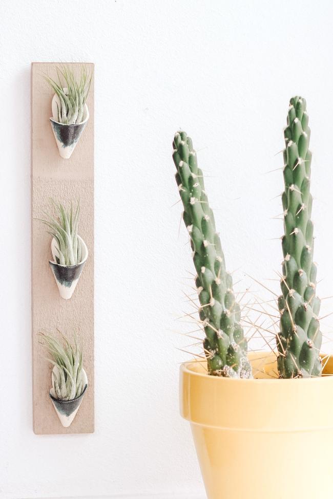 Triple Ceramic Wall Planter