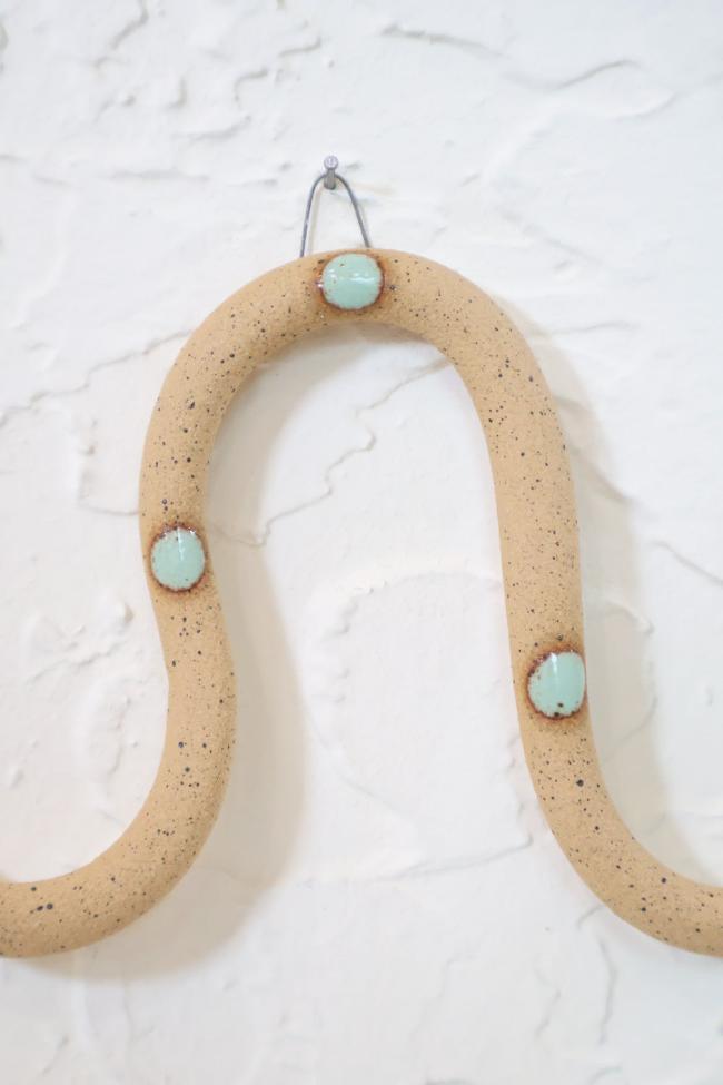 Horizontal Ceramic Wall Snake